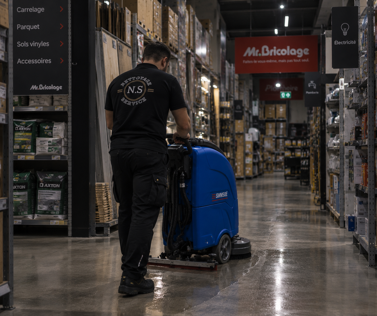 Nettoyage de locaux industriels